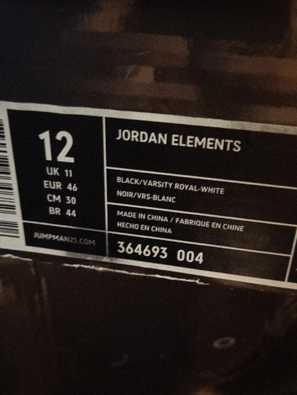 Jordan Men's Black and Blue Low-Top Sneakers